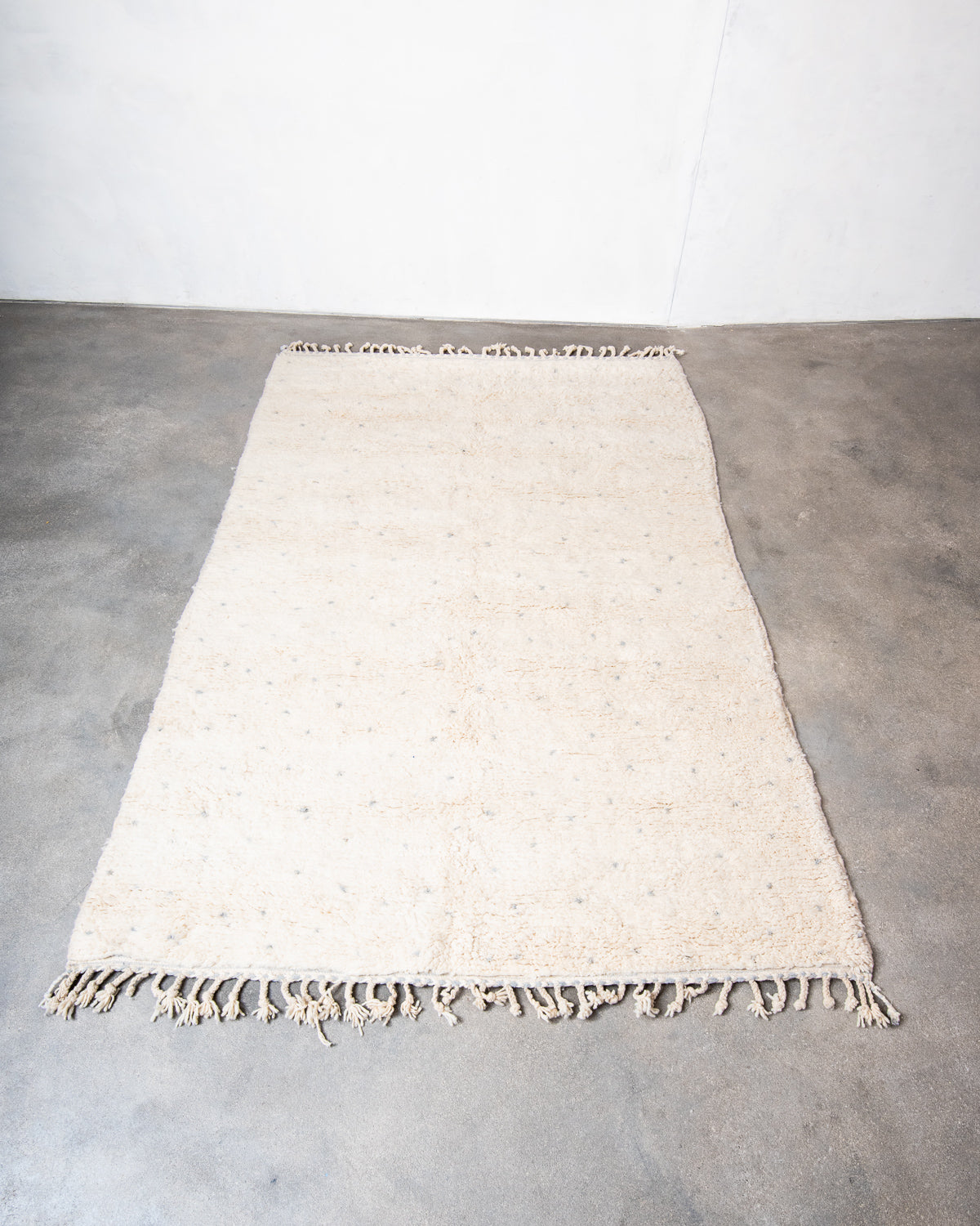 Modern, designer, handcrafted Berber rug from Morocco. Beniourain carpet with beautiful colours and patterns and fluffy wool texture.